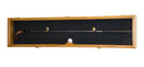 1-2 Golf Clubs Display Case Cabinet Shadowbox - Oak Black Background - sfDisplay.com