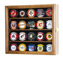 20 Hockey Puck Display Case Cabinet - sfDisplay.com
